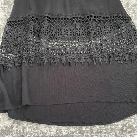 Black Strapless Bohemian Dress (size M) - Picture 3 of 5